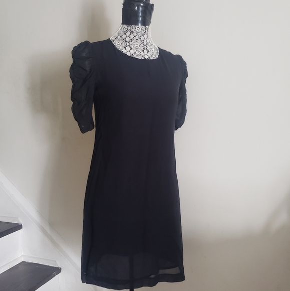 THEORY Mini Silk Dress - Picture 1 of 8